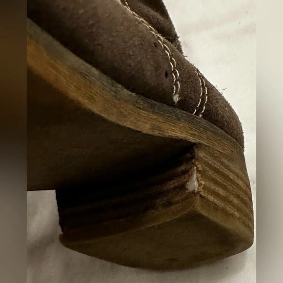 American Eagle Women’s Brown Leather Boots Size 10 - Picture 6 of 10